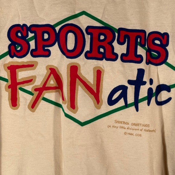 Vintage Jerzees Sports Fanatic Shoebox Greetings Shirt XXL‎ USA - Picture 4 of 8